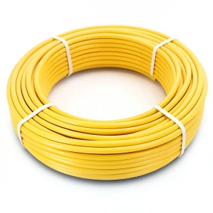 أنابيب HDPE PE 80 ضغط 4.8 بار قطر 110 مم سمك 6.3 مم لون أصفر