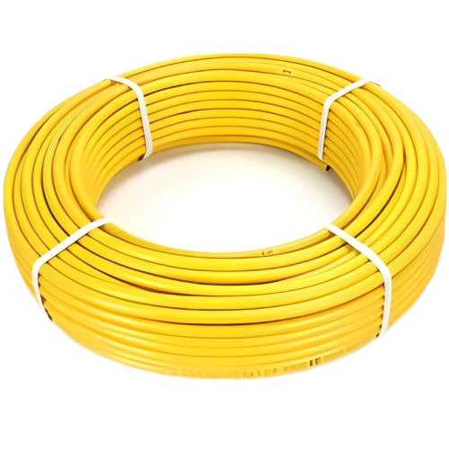 أنابيب HDPE PE 80 ضغط 4.8 بار قطر خارجي 125 مم سمك 7.1 مم لون أصفر