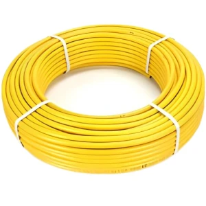 أنابيب HDPE PE 80 ضغط 4.8 بار قطر خارجي 125 مم سمك 7.1 مم لون أصفر