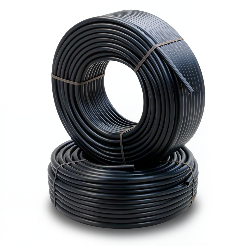 أنابيب HDPE PE 100 ضغط 10 بار قطر 20 مم سمك 3 مم لون أسود