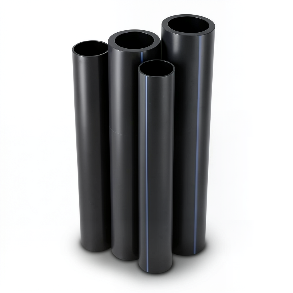 أنابيب HDPE الراجحي PE 100 ضغط 10 بار قطر خارجي 140 مم سمك 12.7 مم لون أسود