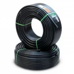 أنابيب HDPE  نيبروبلاست PE 100 ضغط 10 بار قطر خارجي 25 مم سمك 1.8 مم لون اسود