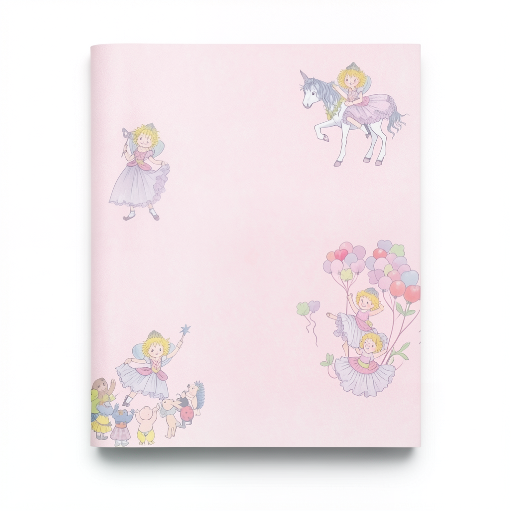 German Wallpaper for Youth and Children 10m x 0.53m Pink, Model 298802