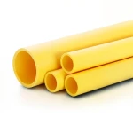 أنابيب HDPE PE 100 ضغط 6 بار قطر 250 مم سمك 14.2 مم لون أصفر