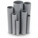 UPVC Pipes Modern Technology Nominal Pressure 11  Bar Size 1 ½ inch Thickness 1.85  mm Gray Colour
