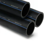 أنابيب HDPE السعودي PE 100 ضغط 16 بار قطر خارجي 160 مم سمك 14.6 مم لون أسود | مصنع أنظمة الانابيب السعودي (SPS)