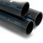 SPS HDPE Pipes PE 100 Pressure 6 Bar Outside Diameter 200 mm Thickness 7.7 mm Black | Saudi Pipes Systems (SPS)