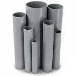 UPVC Pipes Modern Technology Nominal Pressure 11  Bar Size 1 ½ inch Thickness 1.85  mm Gray Colour
