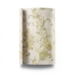 Italian Wallpaper Floral Design 10m x 0.73m Beige Color