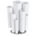 مواسير UPVC ضغط 2.5 بار قطر خارجي 140 مم سمك 1.8 مم لون أبيض