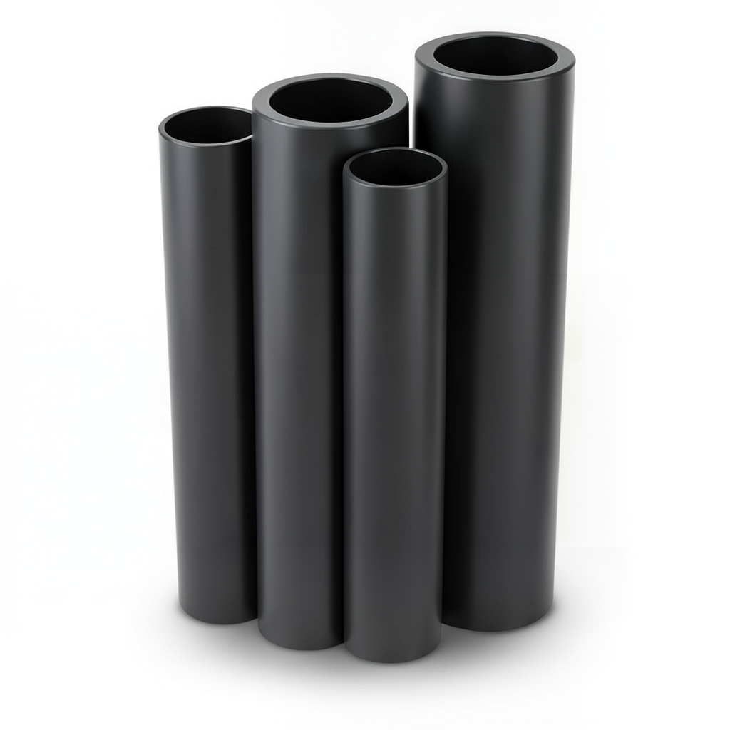 مواسير HDPE PE 100 ضغط 6 بار قطر 250 مم سمك 14.2 مم لون أسود
