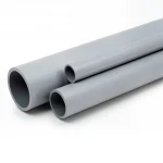 مواسير UPVC الخام الوطني ضغط 6 بار  قطر خارجي 50 مم سمك 1.8 مم لون رمادي