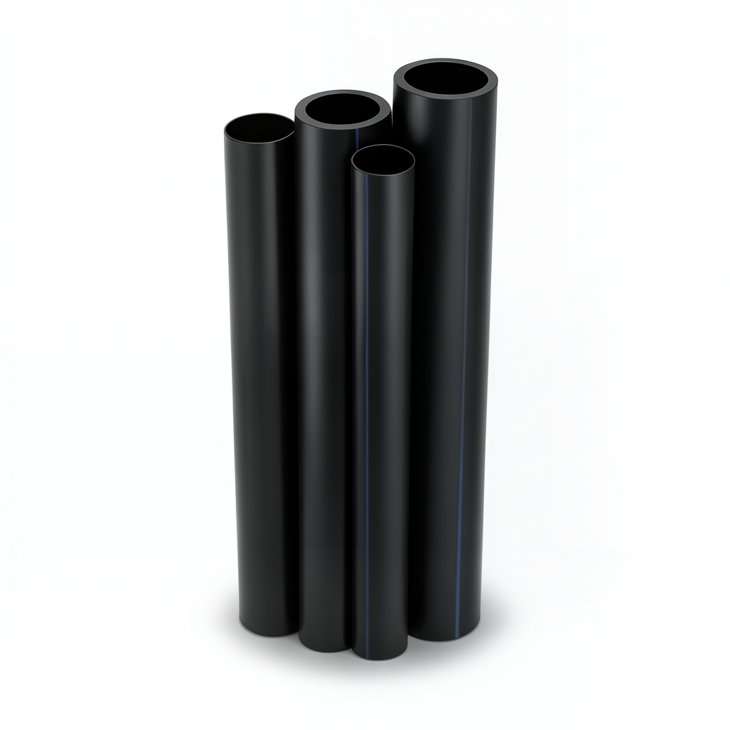 مواسير HDPE PE 100 ضغط 6 بار قطر خارجي 315 مم سمك 17.9 مم لون أسود