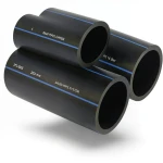 SPS HDPE Pipes PE 100 Pressure 16 Bar Outside Diameter 200 mm Thickness 18.2 mm Black | Saudi Pipes Systems (SPS)