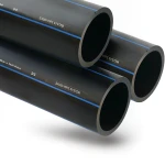 SPS HDPE Pipes PE 100 Pressure 6 Bar Outside Diameter 160 mm Thickness 6.2 mm Black | Saudi Pipes Systems (SPS)