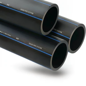 أنابيب HDPE السعودي PE 100 ضغط 6 بار قطر خارجي 160 مم سمك 6.2 مم لون أسود | مصنع أنظمة الانابيب السعودي (SPS)