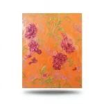 Italian Wall Covering Size 10m×0.73m, Orange Color, Model 24026