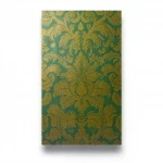 German Wallpaper, Green with Gold, Length 10 m, Width 0.53 m, Model 515831