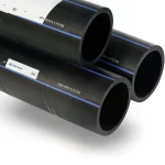 أنابيب HDPE PE 100 ضغط 10 بار قطر خارجي 225 مم سمك 13.4 مم لون أسود | مصنع أنظمة الانابيب السعودي (SPS)