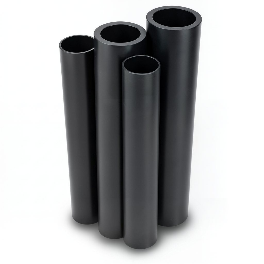 أنابيب HDPE الراجحي PE 80 ضغط 8 بار قطر 140 مم سمك 12.7 مم لون أسود