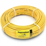أنابيب HDPE نيبروبلاست PE 100 ضغط 16 بار قطر خارجي 90 مم سمك 8.2 مم لون أصفر 