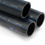 SPS HDPE Pipes PE 100 Pressure 6 Bar Outside Diameter 250 mm Thickness 9.6 mm Black | Saudi Pipes Systems (SPS)