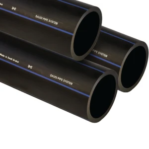 مواسير HDPE من انظمة الأنابيب PE 100 ضغط 10 بار قطر خارجي 180 مم سمك 10.7 مم لون أسود | مصنع أنظمة الانابيب السعودي (SPS)