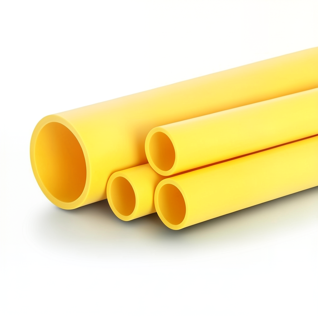 Al-Rajhi HDPE Pipes PE 100 Pressure 6 Bar Outside Diameter 630 mm Thickness 35.8 mm Yellow