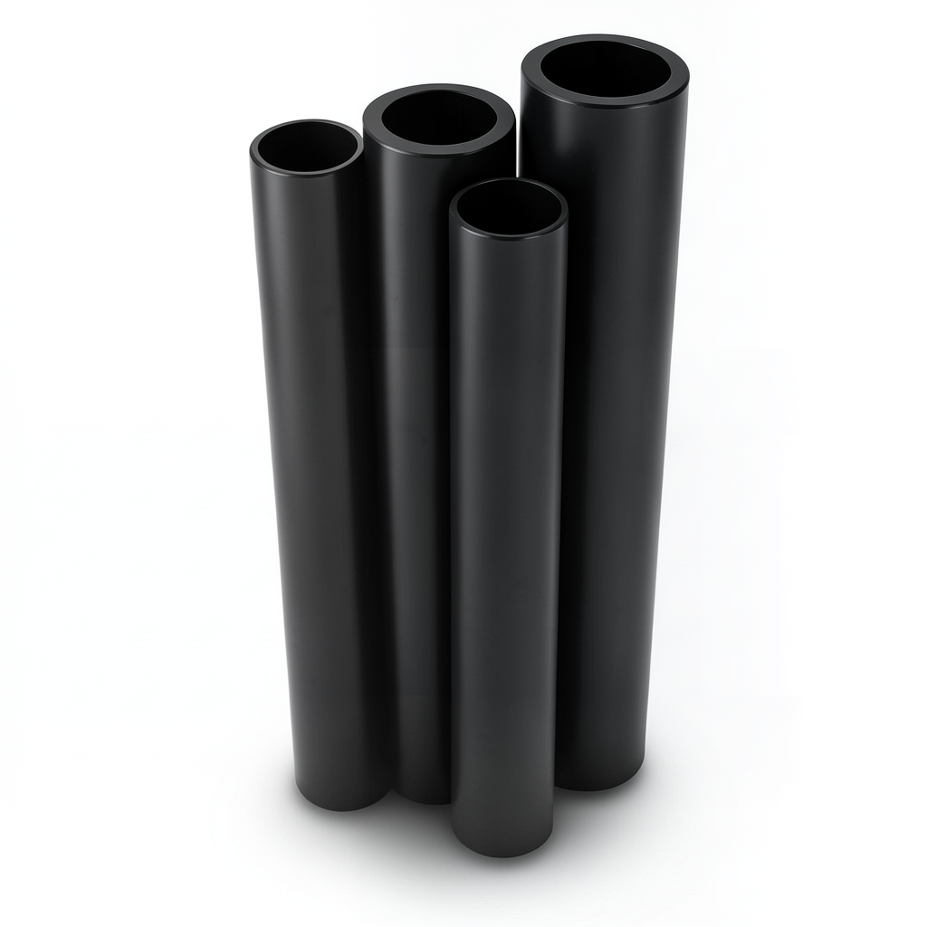 Al-Rajhi HDPE Pipes PE 100 Pressure 6 Bar Diameter 180 mm Thickness 10.3 mm Black