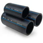 أنابيب HDPE PE 100 ضغط 6 بار قطر خارجي 200 مم سمك 7.7 مم لون أسود | مصنع أنظمة الانابيب السعودي (SPS)