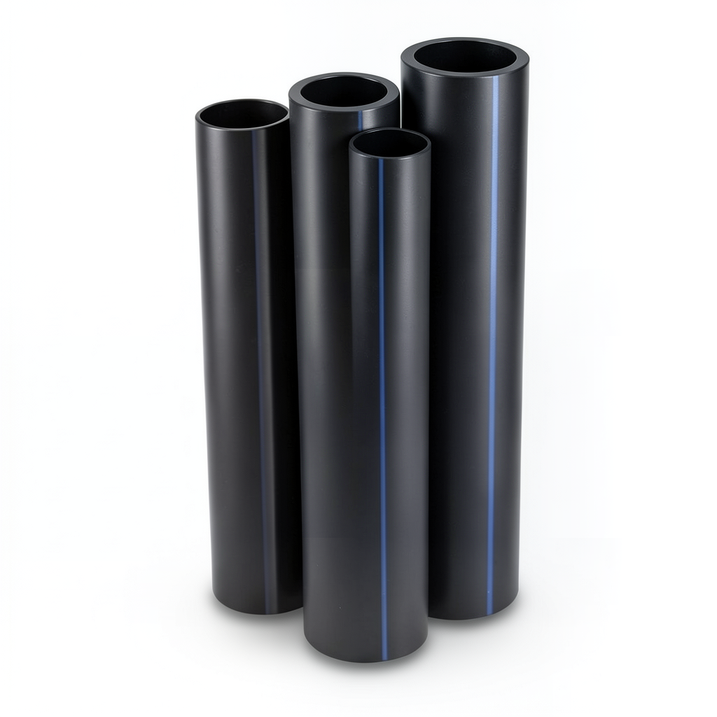 Al-Rajhi HDPE Pipes PE 100 Pressure 6 Bar Outside Diameter 200 mm Thickness 11.4 mm Black