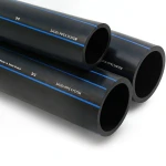 أنابيب HDPE PE 100 ضغط 10 بار قطر خارجي 200 مم سمك 11.9 مم لون أسود | مصنع أنظمة الانابيب السعودي (SPS)
