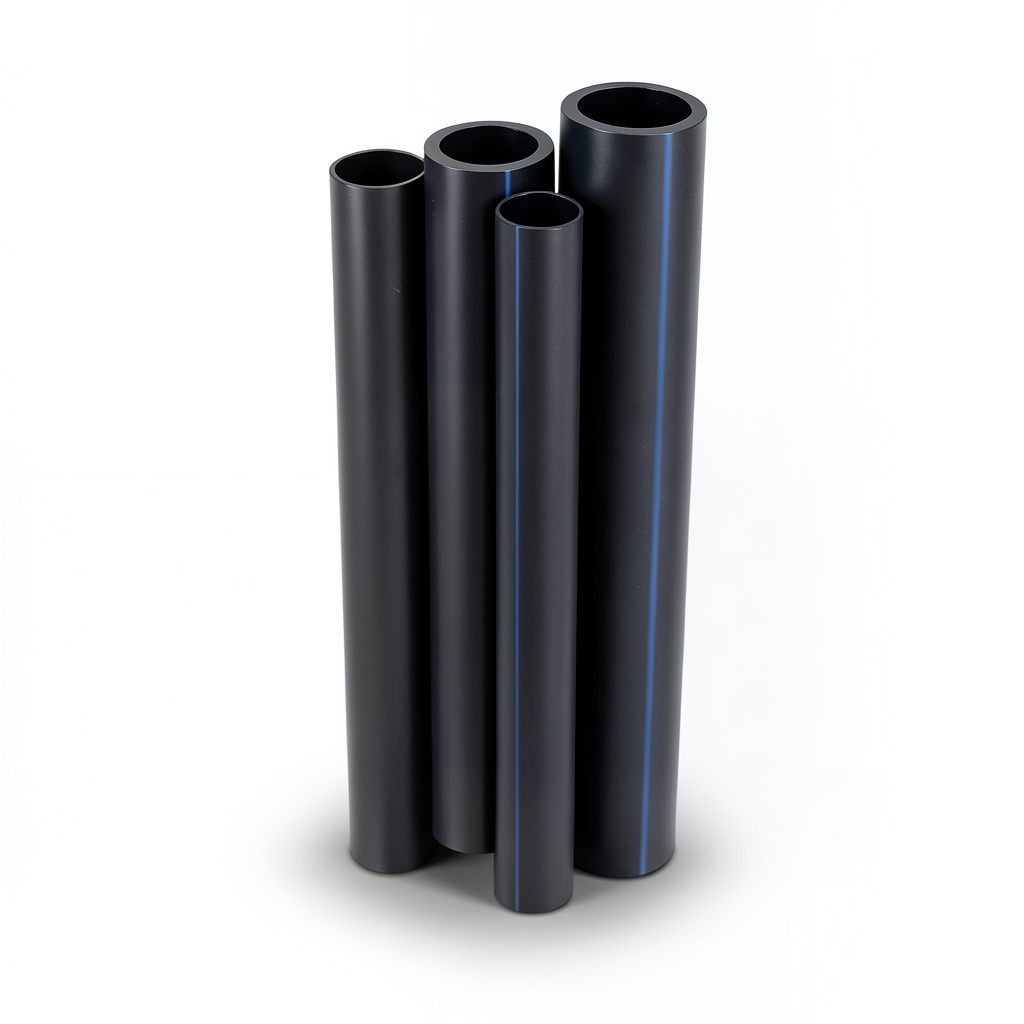 مواسير HDPE PE 100 ضغط 6 بار قطر خارجي 315 مم سمك 17.9 مم لون أسود
