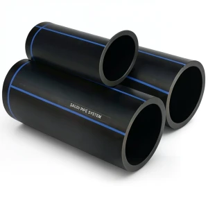 SPS HDPE Pipes PE 100 Pressure 6 Bar Outside Diameter 250 mm Thickness 9.6 mm Black | Saudi Pipes Systems (SPS)