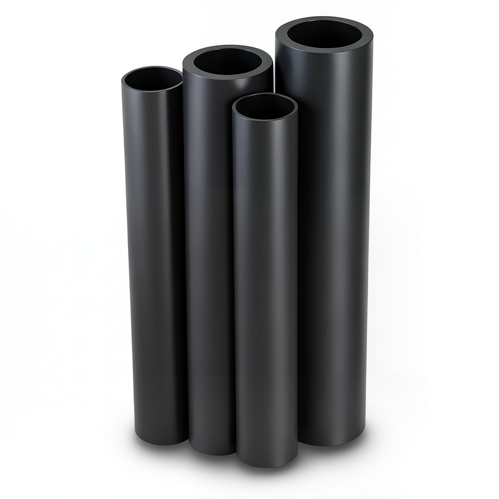 Al-Rajhi HDPE Pipes PE 80 Pressure 8 Bar Diameter 140 mm Thickness 12.7 mm Black