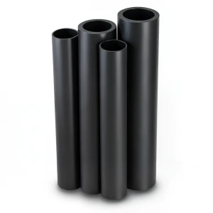 أنابيب HDPE الراجحي PE 80 ضغط 8 بار قطر 140 مم سمك 12.7 مم لون أسود