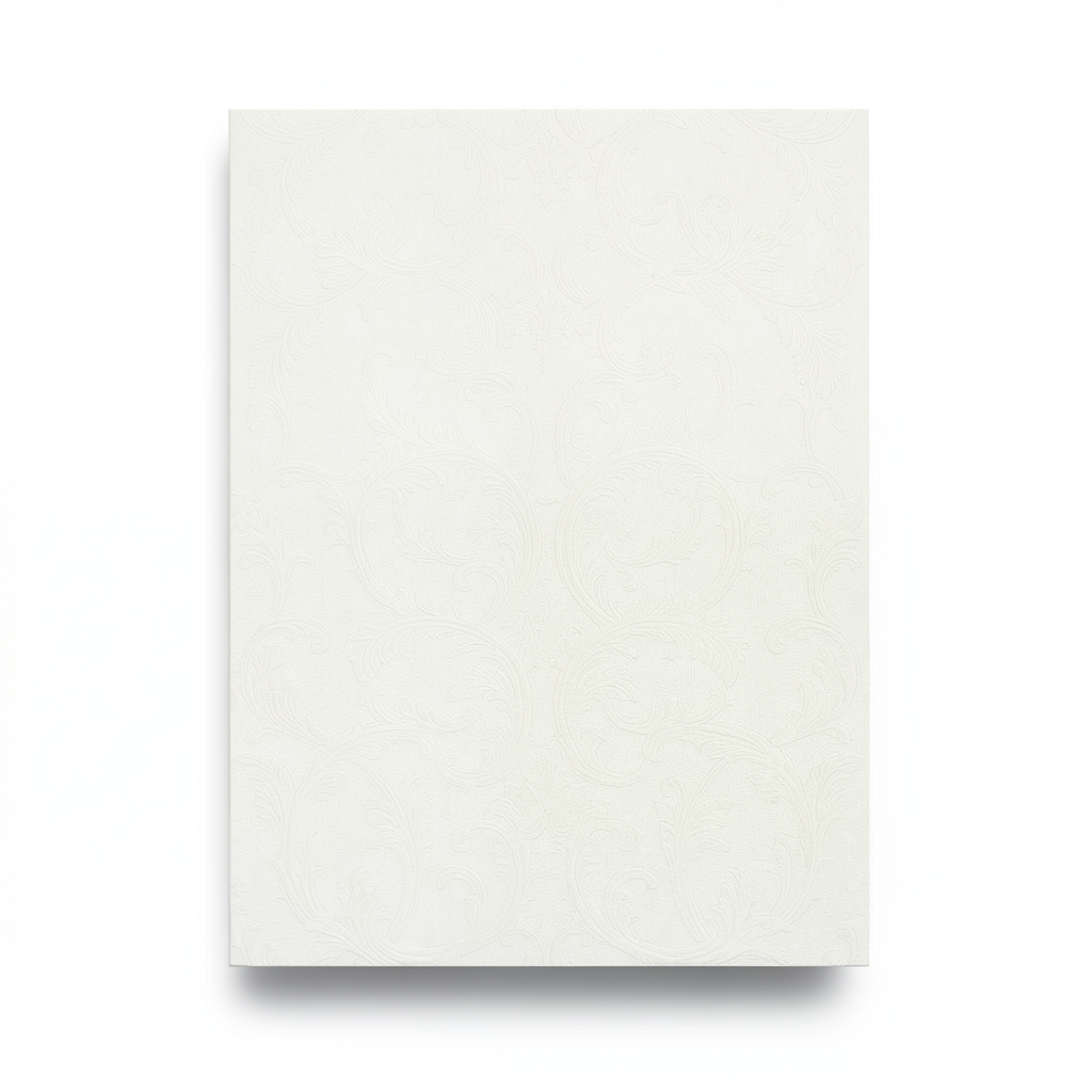 Italian Wallpaper 10m x 0.73m Off White, Model 24037