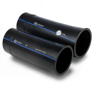 أنابيب HDPE SPS PE 100 ضغط 6 بار قطر خارجي 225 مم سمك 8.6 مم لون أسود | مصنع أنظمة الانابيب السعودي (SPS)