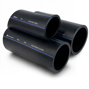 SPS HDPE Pipes PE 100 Pressure 16 Bar Outside Diameter 250 mm Thickness 22.7 mm Black | Saudi Pipes Systems (SPS)