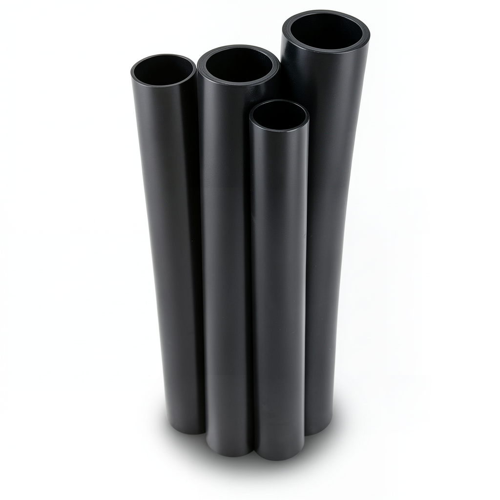 مواسير HDPE PE 80 ضغط 8 بار قطر خارجي 160 مم سمك 14.6 مم لون أسود