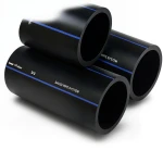 أنابيب HDPE السعودي PE 100 ضغط 10 بار قطر خارجي 250 مم سمك 14.8 مم لون اسود | مصنع أنظمة الانابيب السعودي (SPS)
