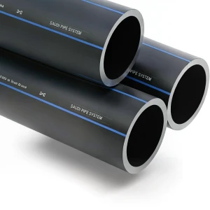 SPS HDPE Pipes PE 100 Pressure 10 Bar OD 280 mm Thickness 16.6 mm Black | Saudi Pipes Systems (SPS)