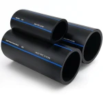 أنابيب HDPE السعودي PE 100 ضغط 16 بار قطر خارجي 250 مم سمك 22.7 مم لون أسود | مصنع أنظمة الانابيب السعودي (SPS)
