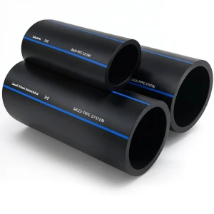 أنابيب HDPE السعودي PE 100 ضغط 16 بار قطر خارجي 250 مم سمك 22.7 مم لون أسود | مصنع أنظمة الانابيب السعودي (SPS)