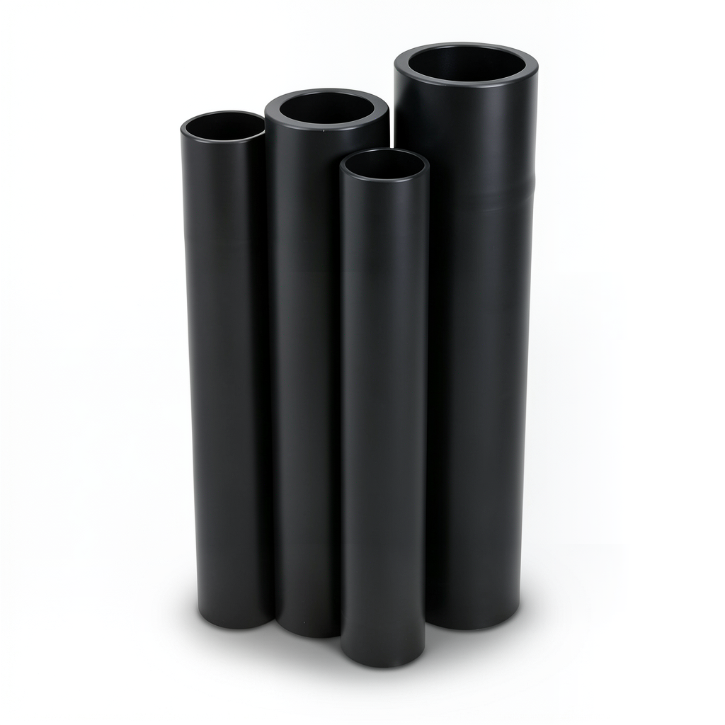 HDPE Pipes PE 80 Pressure 8 Bar Outside Diameter 180 mm Thickness 16.4 mm Black