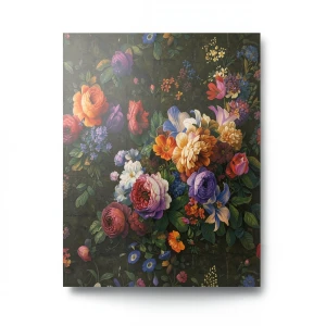 Italian Wallpaper 10m x 0.73m Multicolored Floral Design, Model 24054