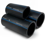 مواسير HDPE PE 100 ضغط 6 بار قطر خارجي 280 مم سمك 10.7 مم لون أسود | مصنع أنظمة الانابيب السعودي (SPS)