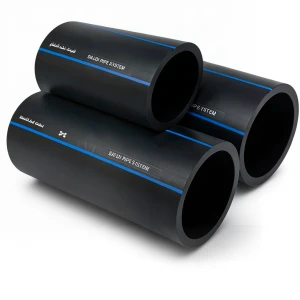 مواسير HDPE PE 100 ضغط 6 بار قطر خارجي 280 مم سمك 10.7 مم لون أسود | مصنع أنظمة الانابيب السعودي (SPS)