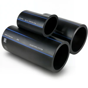 SPS HDPE Pipes PE 100 Pressure 6 Bar Outside Diameter 315 mm Thickness 12.1 mm Black | Saudi Pipes Systems (SPS)