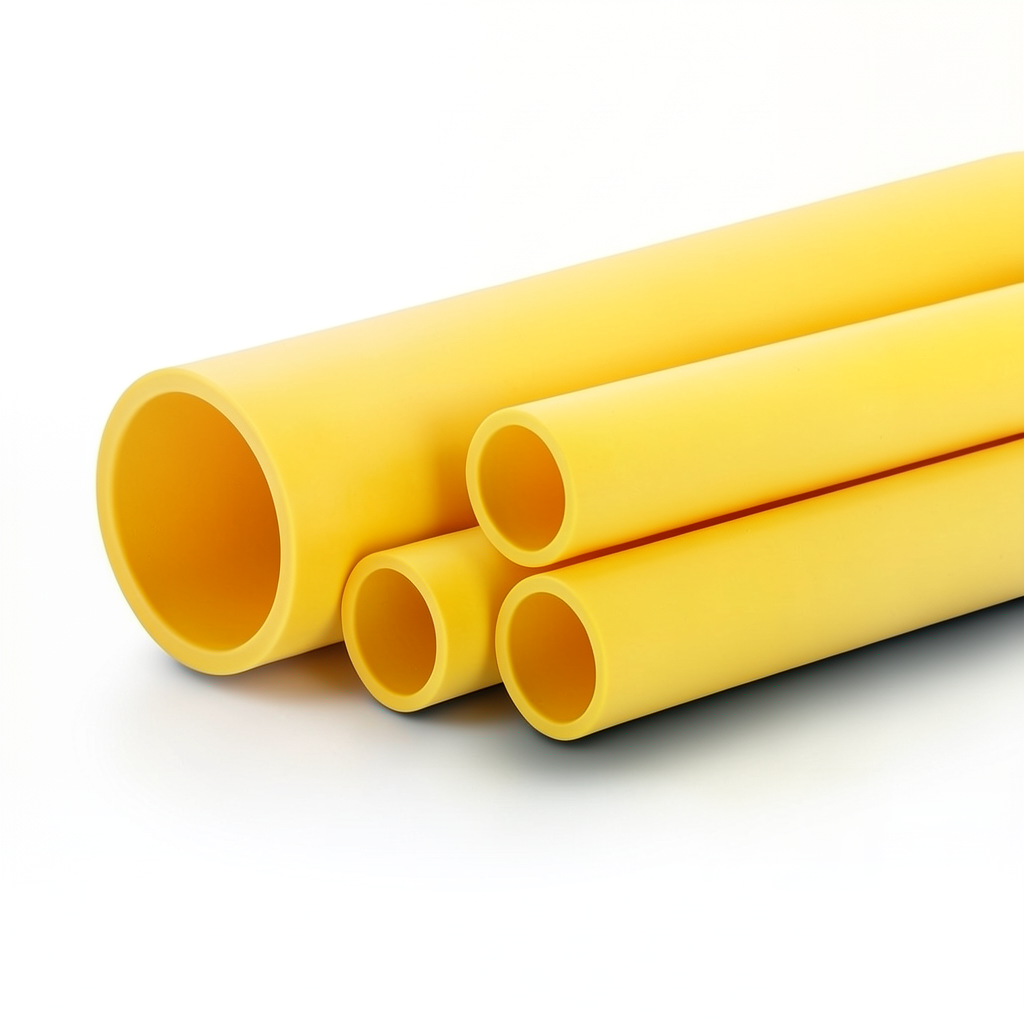 Al-Rajhi HDPE Pipe PE 80 Pressure 4.8 Bar OD 225 mm Thickness 12.8 mm Yellow